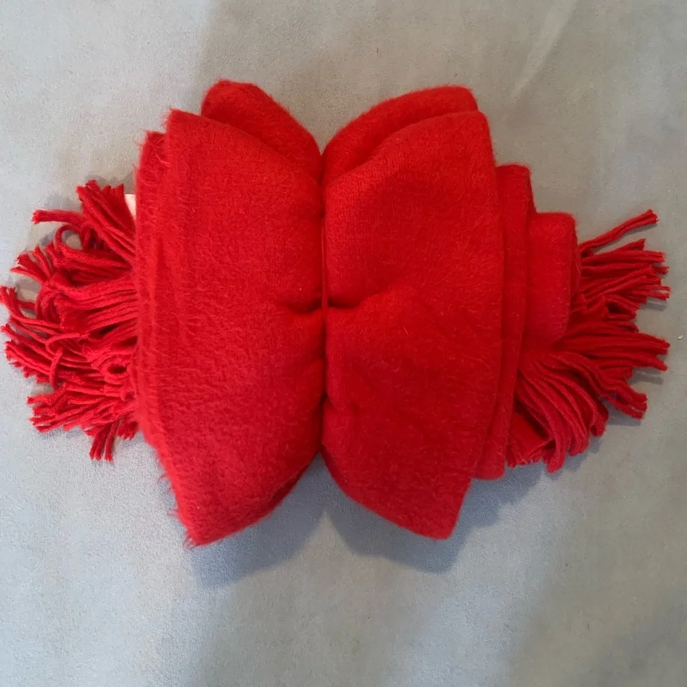 Crate&Barrel Red Throw Blanket
